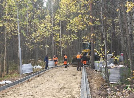 Сдача новых дорожек в парке «За Саймой» перенесена на ноябрь из-за смены подрядчика