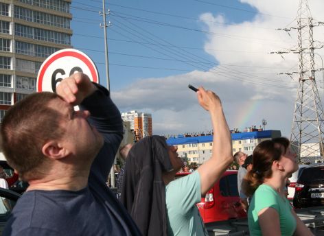 «Барсы» и «Витязи» вместо салюта // ФОТОРЕПОРТАЖ