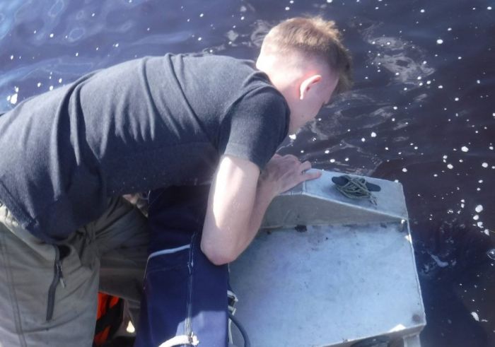 ​Радужные пятна на воде. В ХМАО изучают загрязнение реки Конда