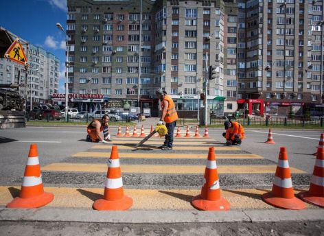 Губернатор ХМАО поручила восстановить разметку на дорогах до начала лета