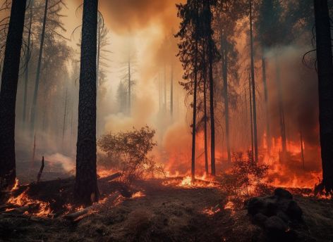 Огнеборцы тушат восемь лесных пожаров в ХМАО