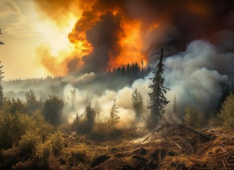 Три лесных пожара тушат в Югре
