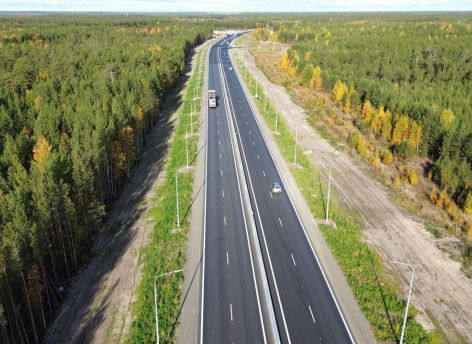 На трассе Сургут - Лянтор обновили 11-километровый участок
