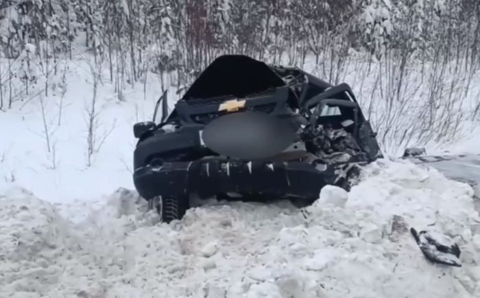 Недалеко от Нягани столкнулись автомобиль и автобус - погиб человек