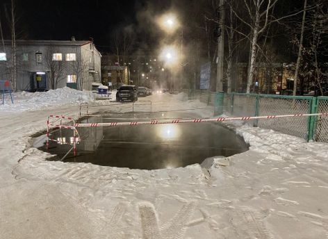 Коммунальщики Пыть-Яха устроили «горячие источники»
