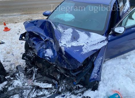 В ДТП в Ханты-Мансийском районе пострадали три человека