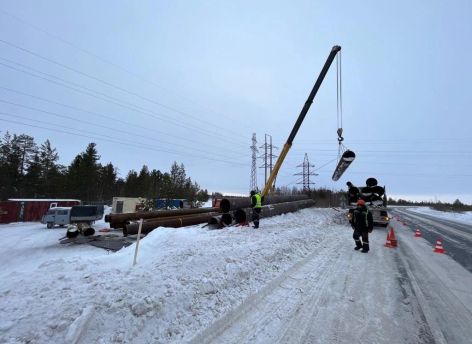 В Югре начали строить новый мост через реку Нарым-Еган