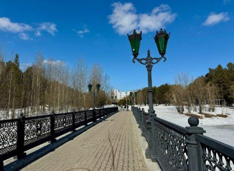 ​В парке «За Саймой» ремонтируют мост