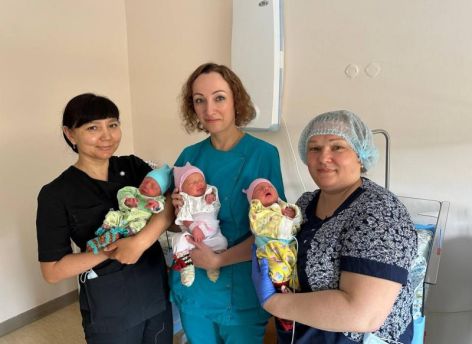 В Ханты-Мансийске родилась первая тройня в этом году