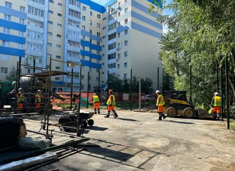 В Сургуте на 30% готова спортплощадка в микрорайоне 20А
