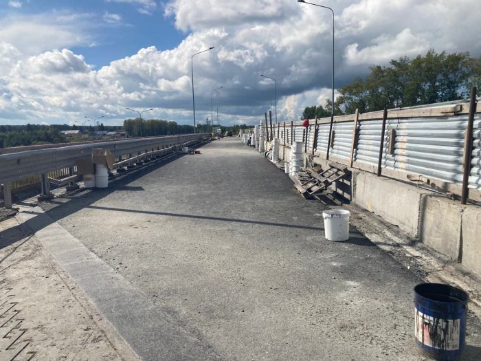 ​Завершён первый этап ремонта путепровода на Обходе города Тюмени