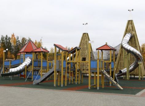 В 5-м микрорайоне Лянтора открыли новый сквер