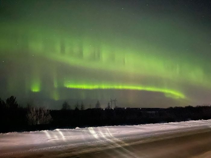 ​Над Югрой вновь заметили северное сияние // ФОТОФАКТ