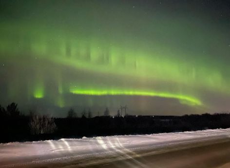 ​Над Югрой вновь заметили северное сияние // ФОТОФАКТ