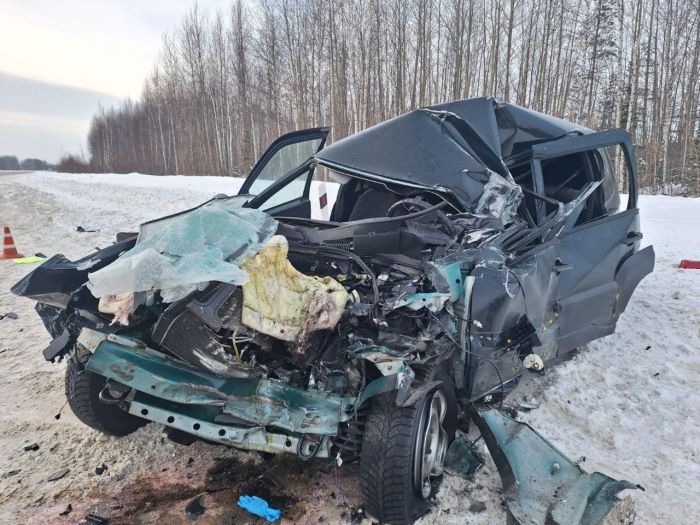​В ХМАО столкнулись легковой автомобиль и «КАМАЗ»