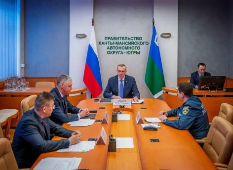 Руслан Кухарук принял участие в совещании с Дмитрием Патрушевым на тему подготовки к паводкам и пожарам