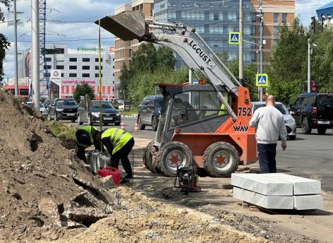 Ремонт на улице Профсоюзов в Сургуте планируют завершить досрочно — к середине июля