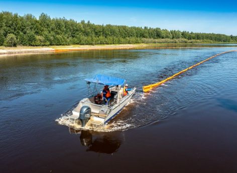 АО «Транснефть – Сибирь» провело комплексную тренировку на подводном переходе нефтепровода в ХМАО-Югре