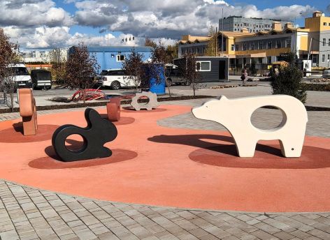 В Нижневартовске завершается благоустройство Комсомольского бульвара