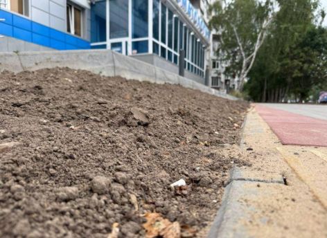 Газон выше тротуара: власти Сургута прокомментировали благоустройство на Ленинградской