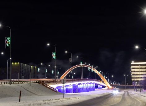 ​В Сургуте полностью заменят уличную подсветку до аэропорта